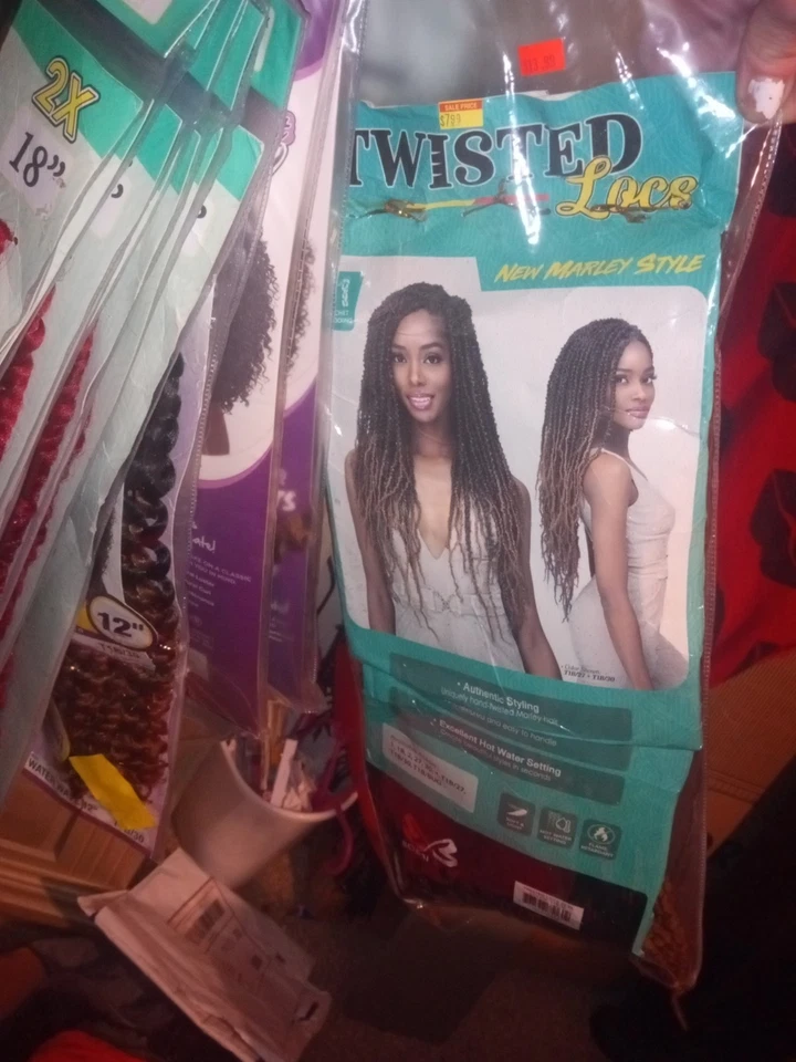 New Sealed Bobbi Boss NU Locs 24 2x Hair Braid Extensions Marley style - Image 1 of 1