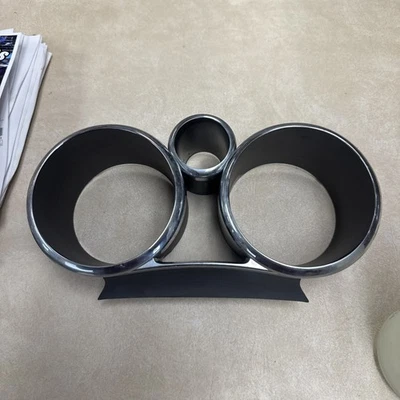 06-09 PONTIAC SOLSTICE SPEEDOMETER CLUSTER TRIM BEZEL CHROME, OEM LOT3599 - Imagem 1 de 3