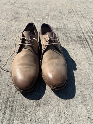 Zapatos de vestir Johnston Murphy 1850 para hombre 9M 20-1758 color tostado/púrpura nobuck Vibram Foto 1 de 4