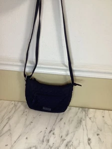 Vintage Vera Bradley Shoulder Bag Crossbody Navy Quilted - Picture 1 of 5