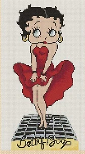 cross stitch chart betty boop 34 Cross stitch chart Flowerpower37 - Picture 1 of 1
