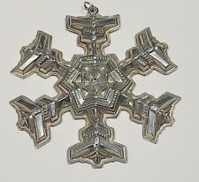 Sterling Silver Gorham Archive Collection 1977 Christmas Ornament Xmas Snowflake