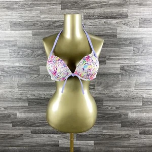 Victoria's Secret Damen-Bikinioberteil volle Abdeckung mehrfarbig bedruckt Schwimmen Größe 36B - Bild 1 von 10