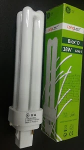 LAMPADA FLUORESCENTE COMPATTA G 24 D - 2 18W/840. - Foto 1 di 1