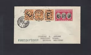 CANADA-1931-COPERTINA-FDC-STRISCIA DI 3-UN CENTESIMO-MONTREAL TO USA-F-VF-#B2 - Foto 1 di 2