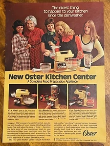 Vintage 1973 Oster Kitchen Center Print Ad “Complete Food Preparation Appliance” - Picture 1 of 1