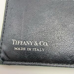 Tiffany & Co Embossed Globe Travel Passport Cover Tiffany Blue Italian Leather 