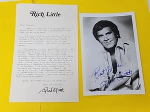 Vintage Rich Little Autographed Photo/Letter Impressionist Comic No COA RARE - Picture 1 of 7