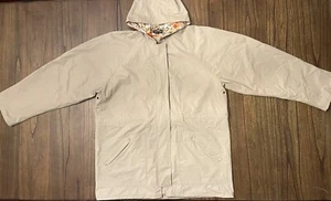 Totes Rain Jacket - Hoodie - Flower Pattern Lining - Women Size: Medium - NEW - Picture 1 of 10
