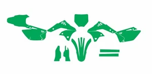 KAWASAKI KXF 250 2006-2008 template vector (Digital Format PDF) - Bild 1 von 1