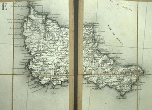 Cartes geographiques anciennes du 19eme siecle  old antic map BELLE-ILE EN MER - Imagen 1 de 3