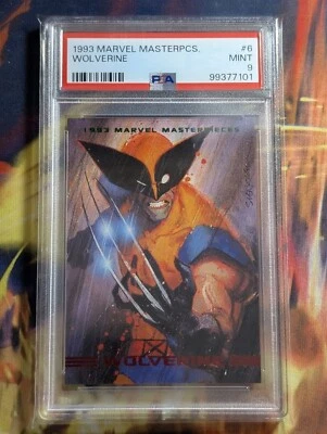 1993 MARVEL MASTERPIECES #6 WOLVERINE PSA 9 - Image 1 of 2