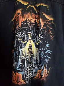 Biker's Edge Skeleton Rider biker vest size L - Picture 1 of 5
