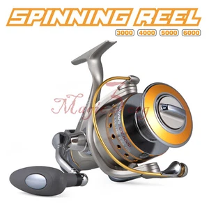 YOSHIKAWA Large Spinning Fishing Reel 18-28Lb Drag Front Rear Drag Live Liner US - Picture 1 of 11
