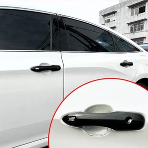Black Before&After Car Door Handles Cover Trim 4pcs For Toyota Corolla 2019-2023 - Picture 1 of 6