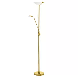 EGLO LED Stehlampe BAYA Stehleuchte gold 180 cm dimmbar EEK:E (Spektrum A-G) - Bild 1 von 4