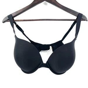 Pleasure State My Fit V Contour Plunge Bra Size 10E Black Underwired Padded - Picture 1 of 5