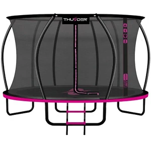 THUNDER® ULTRA 12FT Rosa Trampolín de Jardín Exterior Juego Completo con Red de Seguridad - Imagen 1 de 12