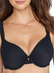 NWT PARAMOUR 38H SENSATIONAL 135031 T-SHIRT BRA Black 94461 - Picture 1 of 2