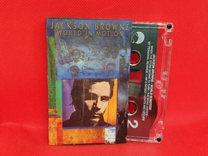 Jackson Browne - World In Motion (1989) Cassette RARE (VG+) - Picture 1 of 2