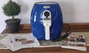 Cooks Essentials Blue 5.3qt. Digital Air Fryer 6 Presets Divider Cookbook Manual - Picture 1 of 24