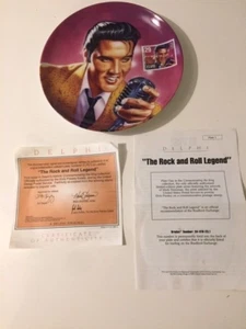 RARE: Elvis Plate 'The Rock n' Roll Legend' *NUMBERED BOXED WITH COA BRAND NEW* - Bild 1 von 9