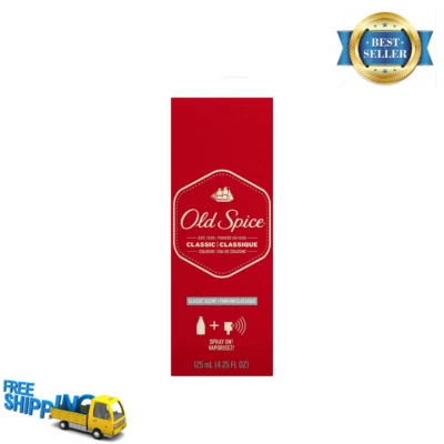 Old Spice Colônia Spray Masculino, Eau De Cologne, Perfume Clássico, 4,25 fl oz, 2PK - Imagem 1 de 4