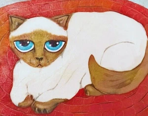 Art PRINTS, Wall Art, Cat Art Print, Folk Art - Picture 1 of 2