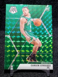 Carsen Edwards 2019-20 Panini Mosaic Green Prizm RC #220 Celtics 