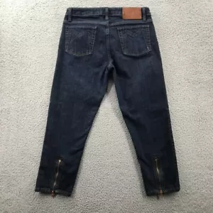 Pantalones de mezclilla MARC By Marc Jacobs para mujer 29 Bess P19 tiro bajo recortados ajustados con cremallera dobladillo - Imagen 1 de 18