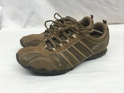 Skechers Zapatos Mujer 10 Zapatillas Trail Cuero Marrón Con Cordones Comodidad 47844 Foto 1 de 4