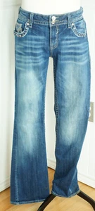 Vigoss Jeans The New York Boot Cut Denim Womens Size 13/14 Rhinestones 90s Y2K - Picture 1 of 4