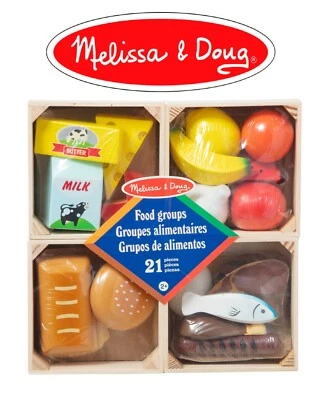 Melissa & Doug | Grupos de alimentos | Juguetes educativos de madera 21 piezas | Foto 1 de 4