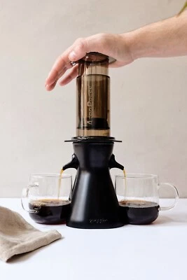 Fits AeroPress Coffee Maker - 2POUR® Dual Press - 2 brews 1 push - Perfect Gift!