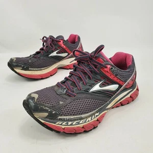 Brooks Womens Glycerin 10 Running Shoes Gray Pink 1201122A761 Mesh Lace Up 8.5AA - Picture 1 of 10