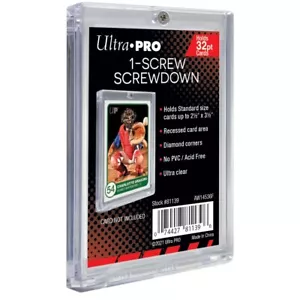 Ultra PRO Screwdown 32pt Standard Card Display Holder Protector Recessed 1-Screw - Foto 1 di 4