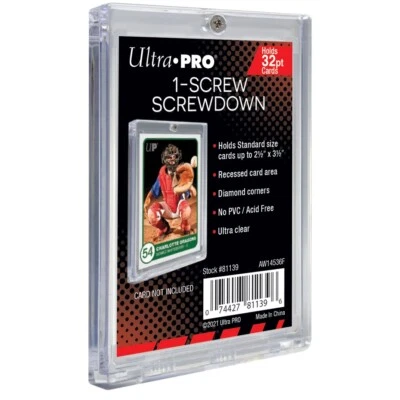 Ultra PRO Screwdown 32pt Standard Card Display Holder Protector Recessed 1-Screw - Image 1 of 4