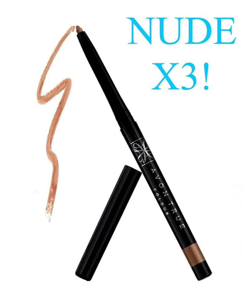 Set of 3 Avon True Color NUDE Glimmersticks Lip Liner NOS Sealed - Image 1 of 1