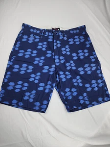 NWT Men's Grayer's Chino Navy Blue Print Five Pocket Shorts Cotton 32 $98 - Picture 1 of 8