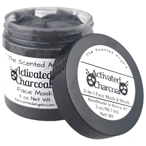 TSA Handmade Activated Charcoal 2-in-1 Mask/Wash - Remove Blackheads Clean Pores - Picture 1 of 9