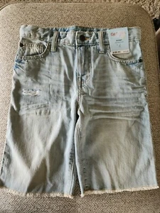 cat litterjack Skinny Adjustable Waist Size 112 Cut Off Bermuda Length Shorts - Picture 1 of 3