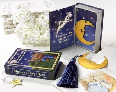 Marcador de luna de metal con borlas We're Over The Moon Baby Shower Favor 30 unidades Foto 1 de 4