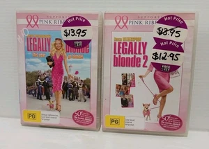 LEGALLY BLONDE 1 AND 2 (DVD, 2014, 2-Disc Set) Region 4, good condition - Picture 1 of 2