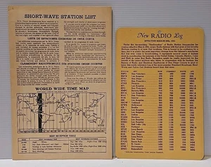Vintage 1941 Short-wave Radio Station List & New Radio Log - RCA Victor - Picture 1 of 12