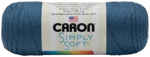 3 Pack Caron Simply Soft Solids Yarn-Country Blue H97003-9710 - Picture 1 of 1