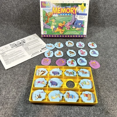 Winnie The Pooh Memory Board Game Matching Milton Bradley 1999 Complete Vintage - Image 1 of 4
