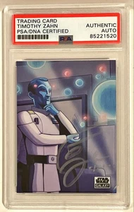2021 Topps Star Wars Galaxy Timothy Zahn Thrawn Signed Auto Card #98 PSA DNA - Picture 1 of 1