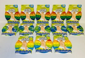 13er Set Neu Big Time Regenbogen/Mehrfarbig Pop-Pop Poppers Bubble Fidgets Spiel - Bild 1 von 3