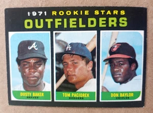 1971 Topps #709 Don Baylor Dusty Baker Paciorek Rookie RC Card - Picture 1 of 6