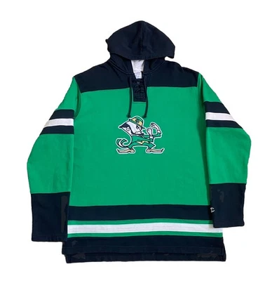 Champion Notre Dame Lucha Irlandesa Hockey Sudadera con Capucha Verde Azul Marino Para Hombre’s XL Foto 1 de 4